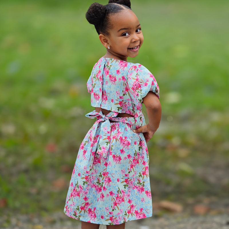 Ella Peek-A-Boo Floral Dress