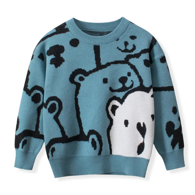 LEO BEAR PULLOVER SWEATER