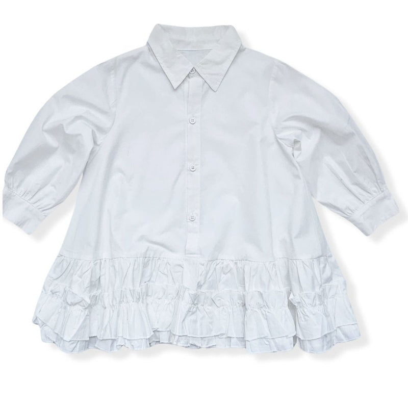 Gianna Ruffle Shirt Dress