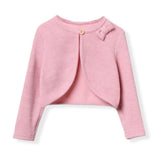 ROSE CROP BOW CARDIGAN